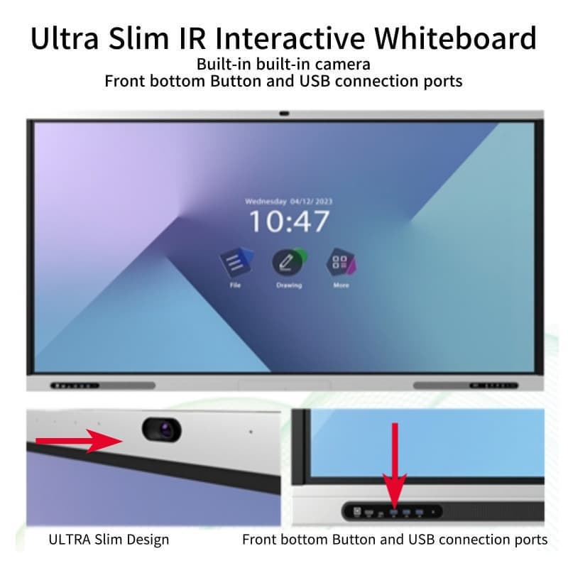 _Greentouch_ Ultra Slim IR Interactive Electronic Whiteboard Best Writing Technology